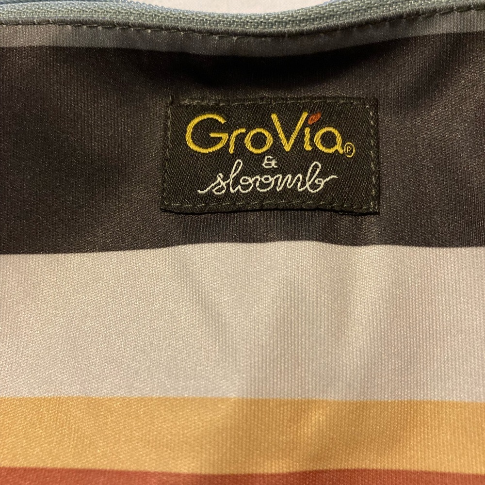 New GroVia Zippered Wet Bag - Rowan 12”x 12” Diapers Travel Daycare Snacks Toys - Picture 2 of 7